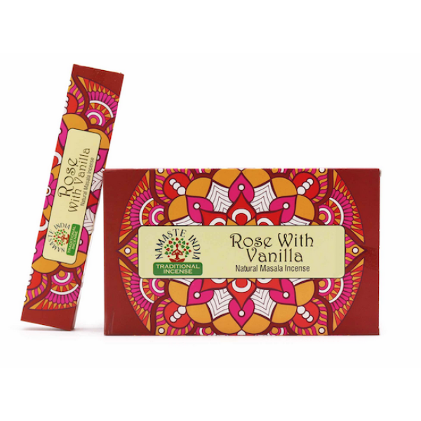 Incense Sticks Namaste Masala Rose and Vanilla